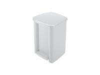 Papelera de Pedal Cuadrada 8L Blanca RIMAX